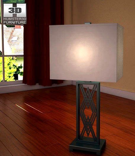 3D model of Ashley Durapella Table Lamp