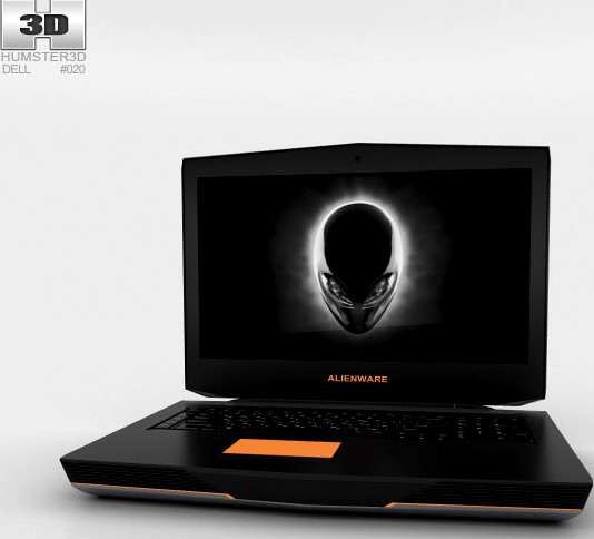 3D model of Dell Alienware 18