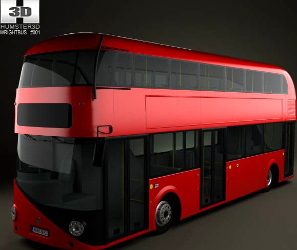 3D model of Wrightbus Borismaster 2012