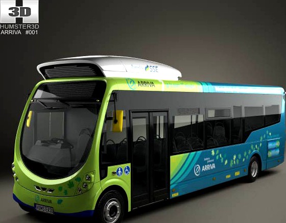 3D model of Arriva Milton Keynes Electric Bus 2014