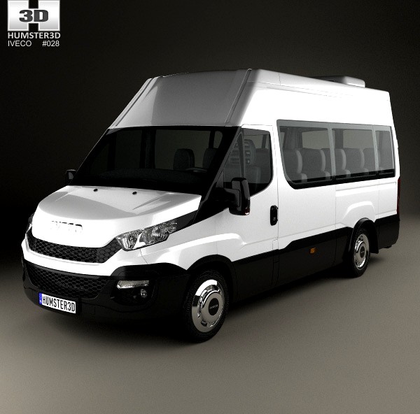 3D model of Iveco Daily Minibus 2014
