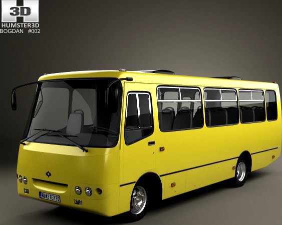 3D model of Bogdan A09202 Bus 2003
