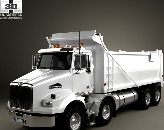 3D model of Western Star 4800 Dumper Truck 2008