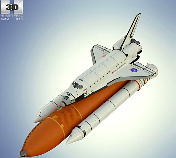 3D model of Space Shuttle Atlantis