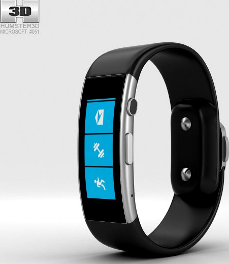 3D model of Microsoft Band