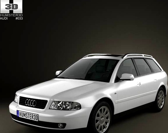 3D model of Audi A4 Avant 1999
