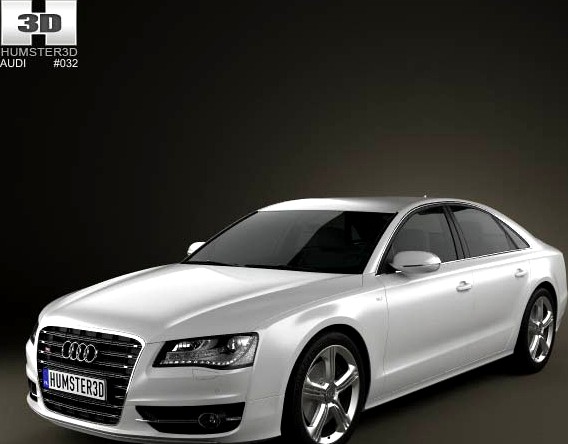 3D model of Audi S8 2013