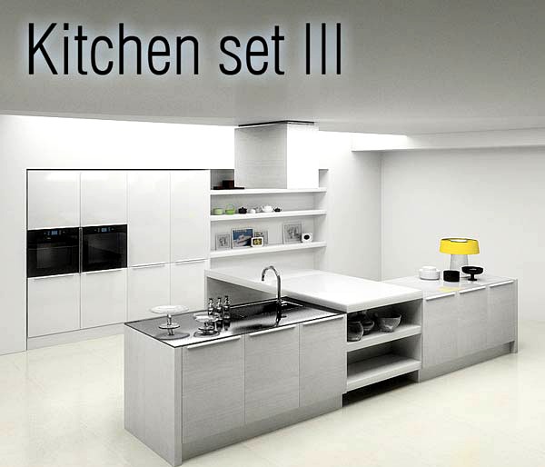 3D model of Kitchen Set P3