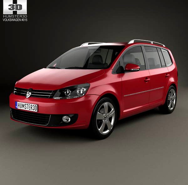 3D model of Volkswagen Touran 2011