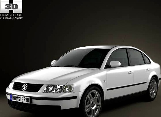 3D model of Volkswagen Passat B5 sedan 1997