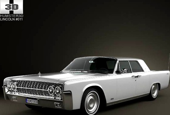 3D model of Lincoln Continental sedan 1962