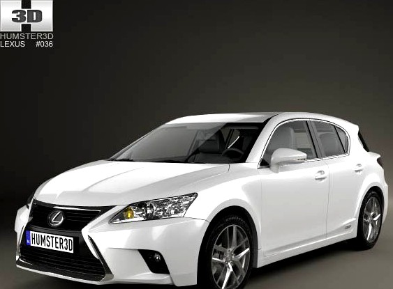 3D model of Lexus CT 2014