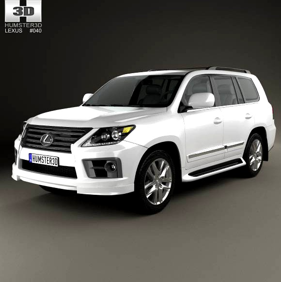 3D model of Lexus LX Sport 2013