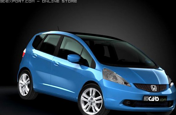 2009 Honda Fit  Jazz 3D Model