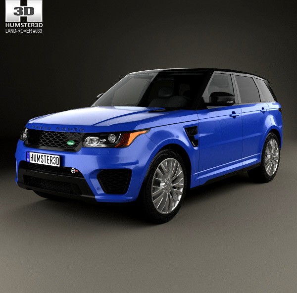 3D model of Land Rover Range Rover Sport SVR 2015