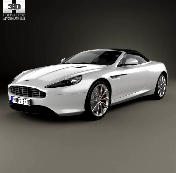 3D model of Aston Martin DB9 Volante 2013