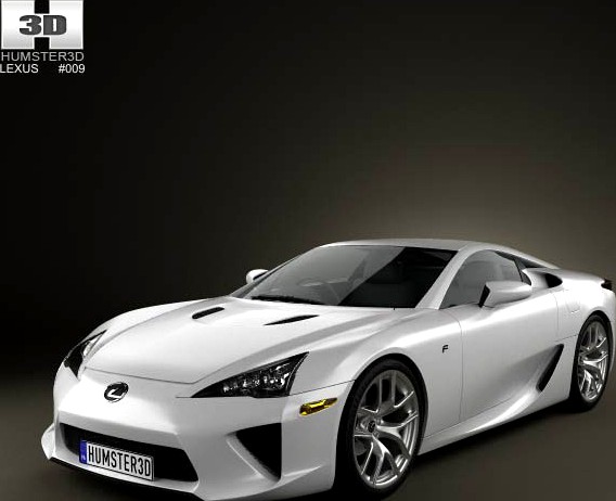 3D model of Lexus LFA 2013