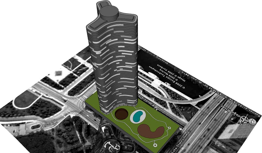 Model of Lake Point Tower