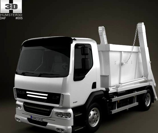 3D model of DAF LF Skip Loader 2011
