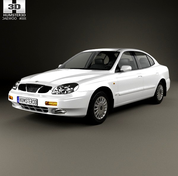 3D model of Daewoo Leganza (V100) 1997