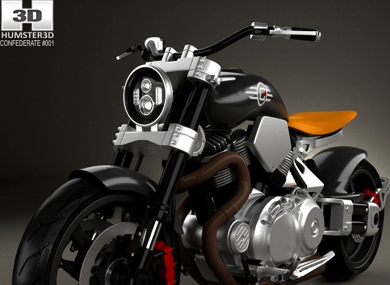 3D model of Confederate X132 Hellcat Speedster 2015