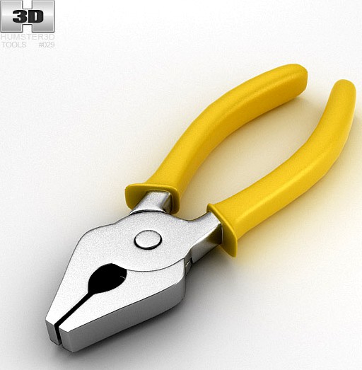 3D model of Combination Pliers