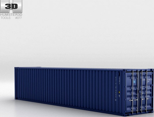 3D model of Shipping Container 40ft