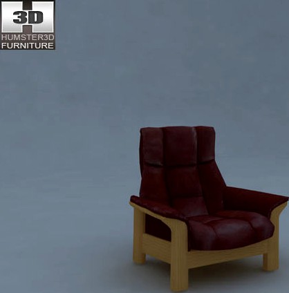 3D model of Buckingham Armchair