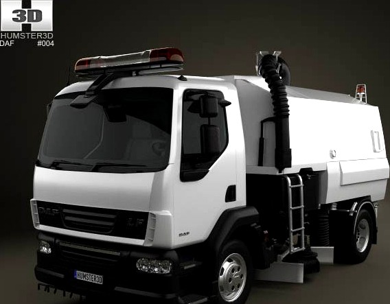 3D model of DAF LF Road Cleaner 2011