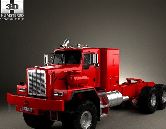 3D model of Kenworth C500 Tractor Truck 2001