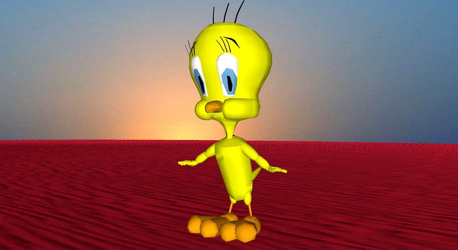 3D Cartoon Character - Tweety