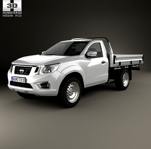 3D model of Nissan Navara Navara Cab Alloy Tray 2015