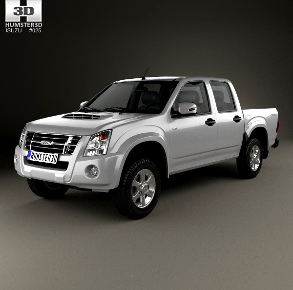 3D model of Isuzu D-Max Double Cab 2006