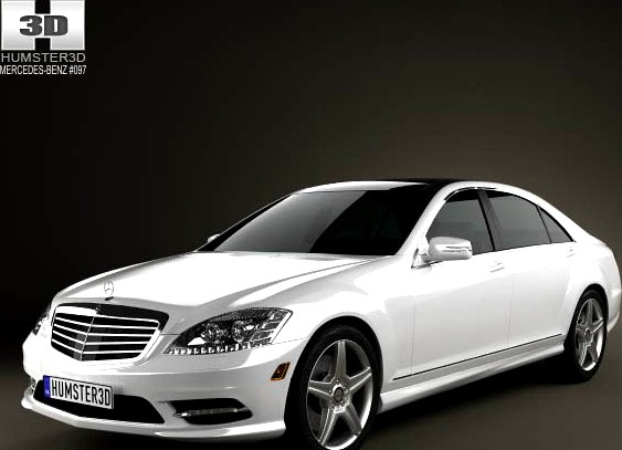 3D model of Mercedes-Benz S-Class (W221) 2012