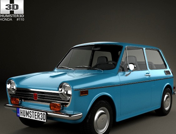 3D model of Honda N600 1970