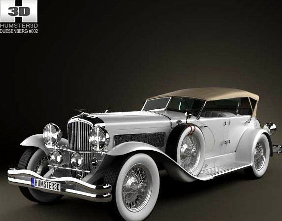 3D model of Duesenberg SJ Phaeton LWB LaGrande 1935