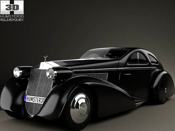 3D model of Rolls-Royce Phantom Jonckheere Coupe 1934