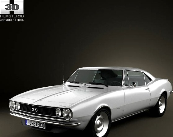 3D model of Chevrolet Camaro SS 1967
