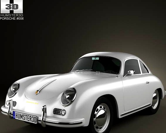 3D model of Porsche 356A coupe 1959