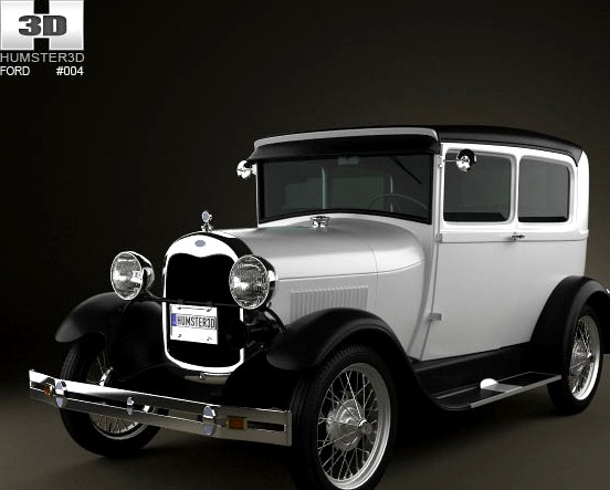 3D model of Ford Model A Tudor 1929