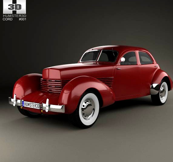 3D model of Cord 810 Westchester sedan 1936