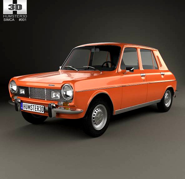 3D model of Simca 1100 1974