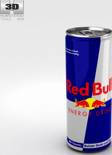 3D model of Red Bull Can