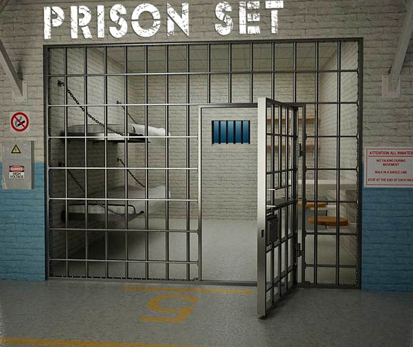 3D model of Prison Set