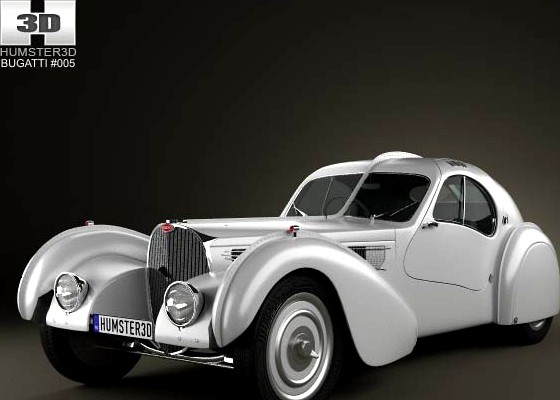 3D model of Bugatti Type 57SC Atlantic 1936