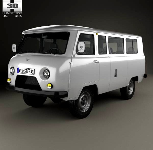 3D model of UAZ 452 (2206) 1985