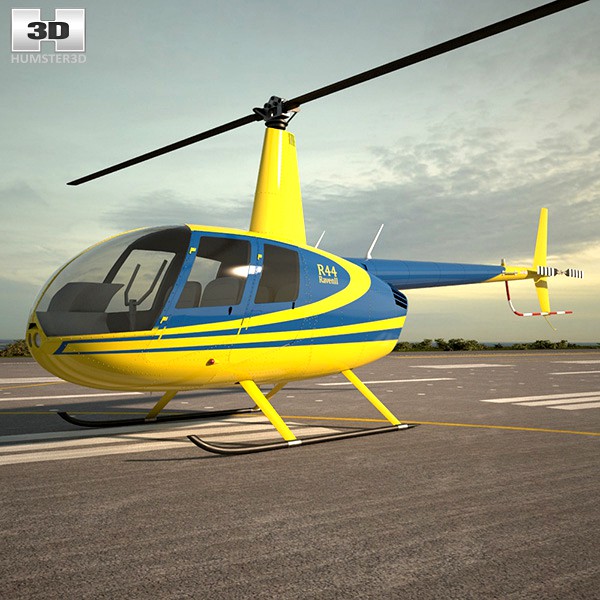 3D model of Robinson R44 Raven