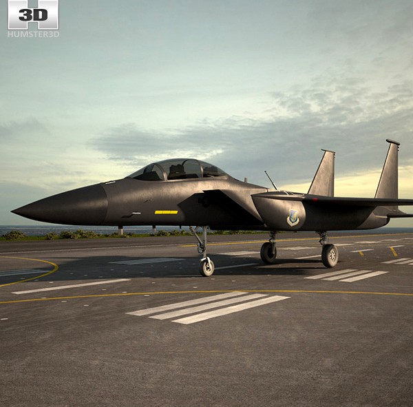 3D model of McDonnell Douglas F-15E Strike Eagle