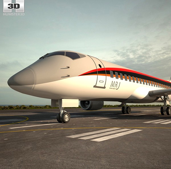 3D model of Mitsubishi Regional Jet 90