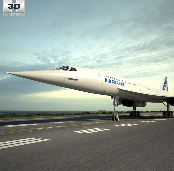 3D model of Aerospatiale-BAC Concorde